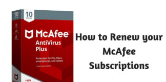 How to Renew your McAfee Subscriptions