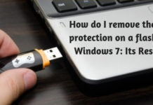 How do I remove the write protection on a flash drive Windows 7- Its Resolved