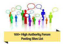 100 High Authority Forum Posting Sites List