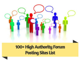 100 High Authority Forum Posting Sites List