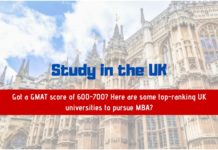 Got a GMAT score of 600-700 - Here are some top-ranking UK universities to pursue MBA