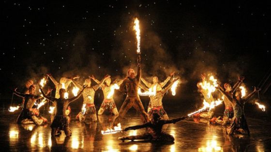 cirque of flame where dance meets pyrotechnics in a mesmerizing spectacle
